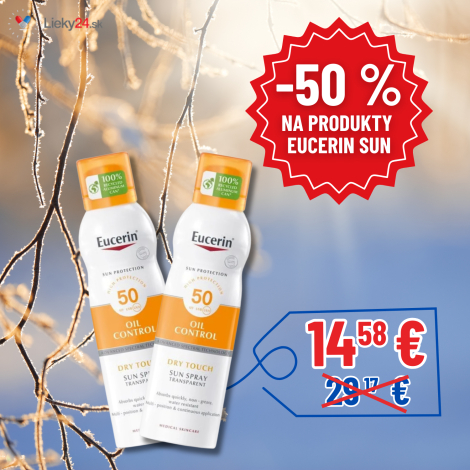 Eucerin SUN DRY TOUCH SENSITIVE PROTECT Transparentný sprej SPF 50+ 200ml