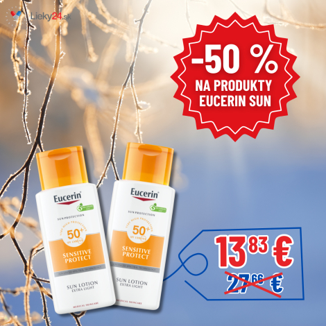 Eucerin SUN SENSITIVE PROTECT Extra ľahké mlieko SPF 50+ 150ml