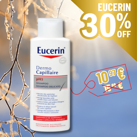 Eucerin DermoCapillaire pH5 Šampón pre citlivú pokožku hlavy 250ml