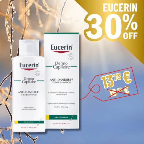  Eucerin Dermo Capillaire šampón proti suchým lupinám 250ml
