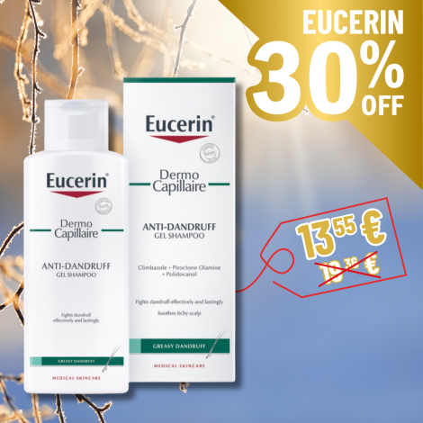Eucerin Dermo Capillaire gélový šampón proti mastným lupinám