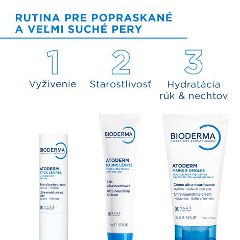 Bioderma Atoderm Tyčinka na pery 4g