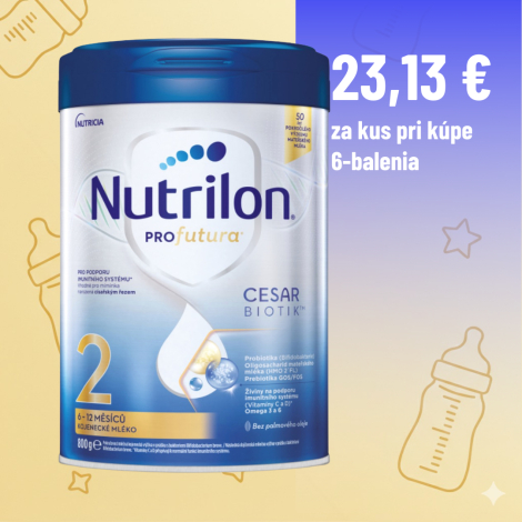 Nutrilon 2 Profutura CESARBIOTIK následná dojčenská výživa (6-12 mesiacov) 6x800g