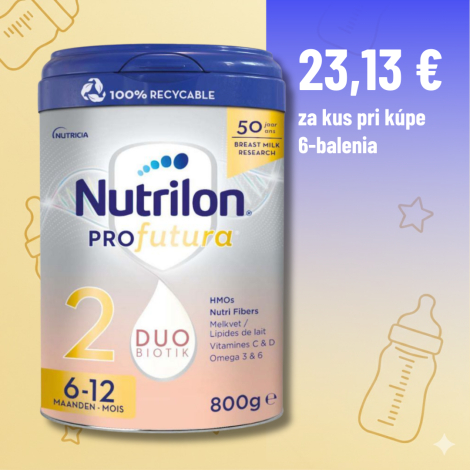 Nutrilon 2 Profutura DUOBIOTIK následná dojčenská výživa (6-12 mesiacov) 6x800g