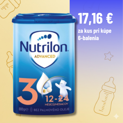Nutrilon Advanced 3 batoľaia výživa (12-24 mesiacov) 6x800g
