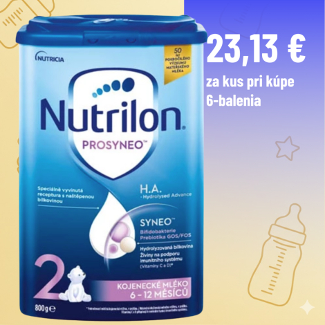 Nutrilon 2 PROSYNEO H.A. - Hydrolyzed Advance (6-12 mesiacov) 6x800g
