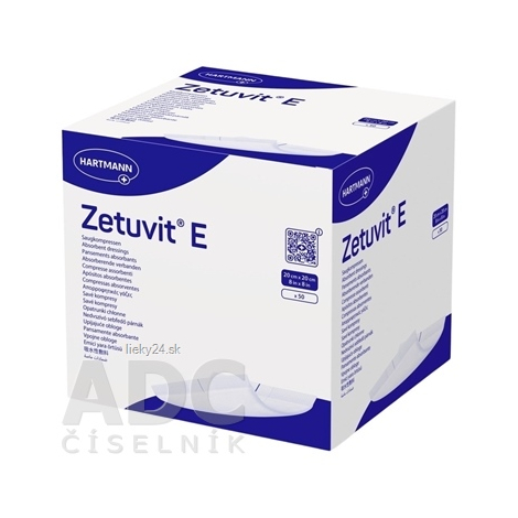 HARTMANN Zetuvit E savé kompresy 20 x 20cm 50 kusov