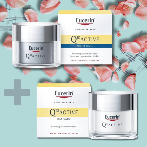 Eucerin Vianočná taštička Q10 ACTIVE Denný krém + Nočný krém