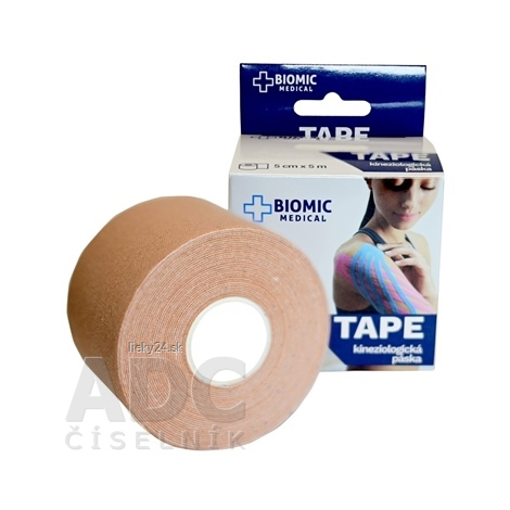 BIOMIC TAPE Kineziologická tejpovacia páska telová 5cm x 5m 1ks