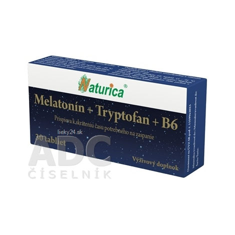 Naturica Melatonín + Tryptofan + Vitamín B6