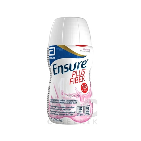 ENSURE Plus fiber malinová príchuť 30 x 200 ml