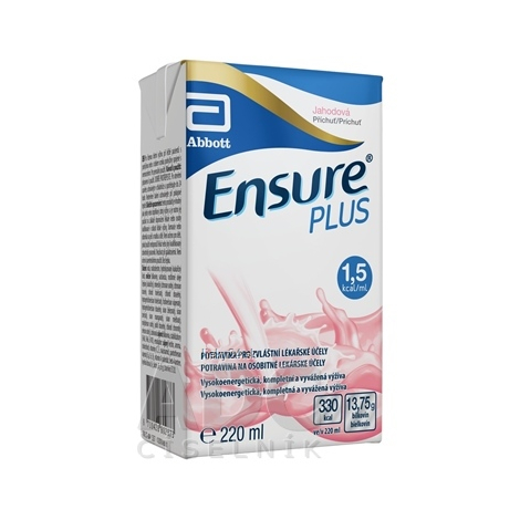 Ensure PLUS jahodová príchuť 24x220ml