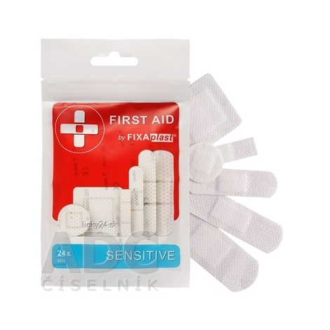 FIXAplast FIRST AID SENSITIVE náplasť MIX 24ks