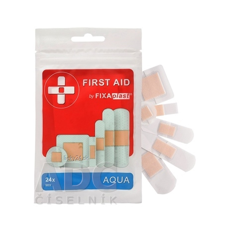 FIXAplast FIRST AID Aqua náplasť mix 24 kusov