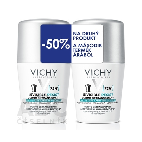 VICHY INVISIBLE RESIST DETRANSPIRANT 72H DUO