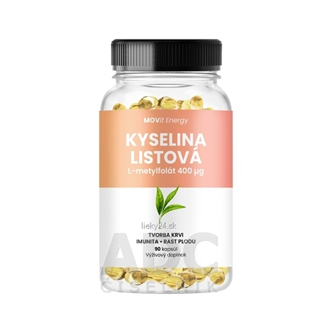 MOVit Energy Kyselina listová L-metylfolát 400 μg 90 kapsúl