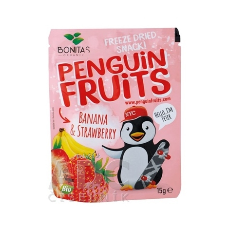 PENGUIN FRUITS Banana & Strawberry BIO