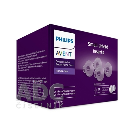 Philips Avent Hands-Free Premium Plus SCF554/11 nadstavce na bradavky 15mm/17mm 4 ks