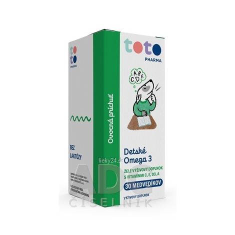 TOTO Detské Omega 3 s vitamínmi C, E, D3, A