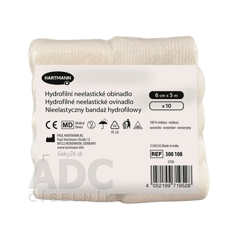 Ovínadlo hydrofilné neelastické