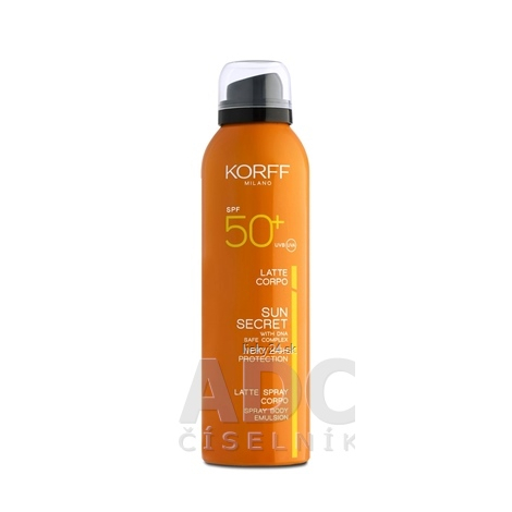 KORFF SUN SECRET TELOVE MLIEKO SPF 50+