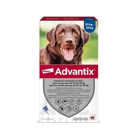 Advantix Spot-on pre psy od 25 do 40 kg