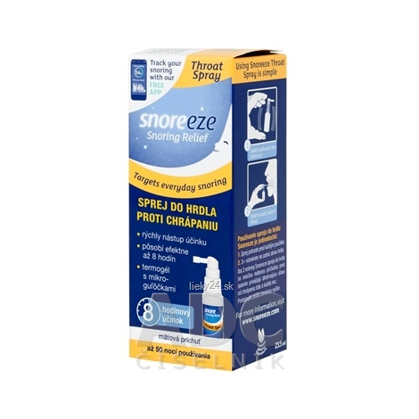 SNOREEZE SPREJ DO HRDLA PROTI CHRÁPANIU