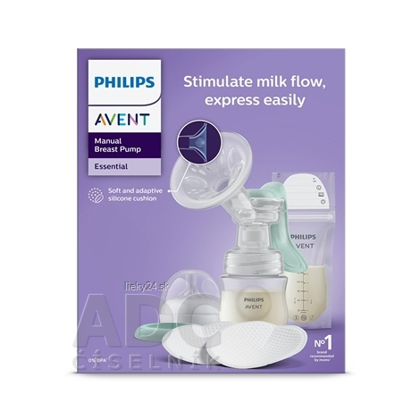 Philips AVENT Odsávačka materského mlieka manuálna Essential SCD417/20 1 set