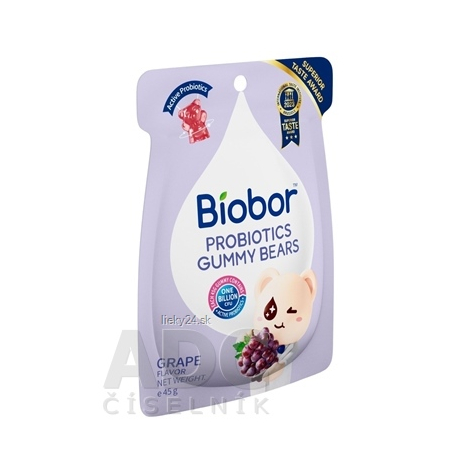 Biobor PROBIOTICS GUMMY BEARS GRAPE FLAVOR
