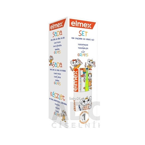 ELMEX DETSKÁ SADA - ZUBNÁ PASTA + KEFKA + POHÁRIK