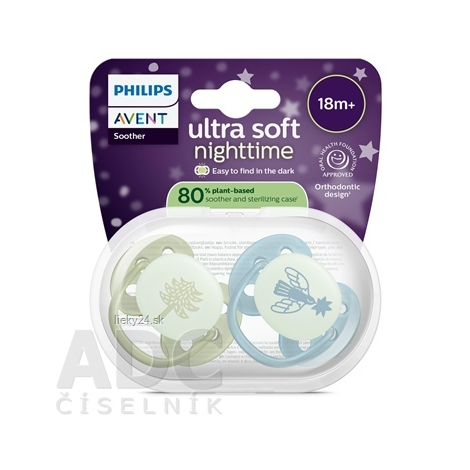 PHILIPS AVENT Cumlík ultra soft 18m+ pre chlapca na utišovanie nočný SCF094/05 1 x 2 ks