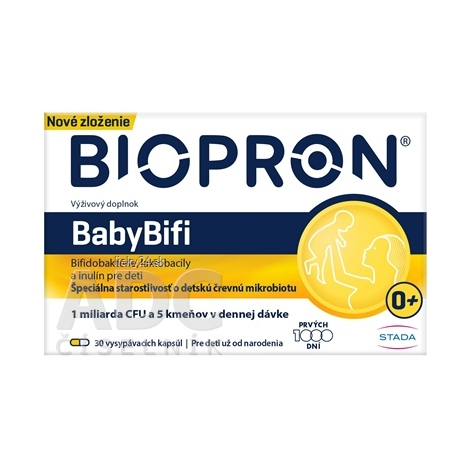 Biopron® BabyBifi vysypávacie tobolky s probiotikami pre deti od narodenia 30 cps