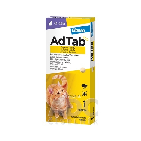 AdTab pre mačky 12 mg