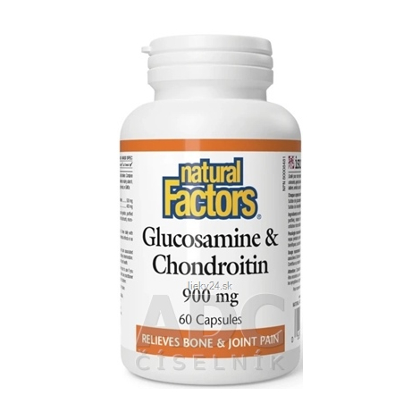 Natural Factors Glukozamín+Chondroitín 900 mg 60 kapsúl