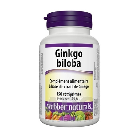 WEBBER NATURALS Ginkgo biloba 60 mg 150 tabliet