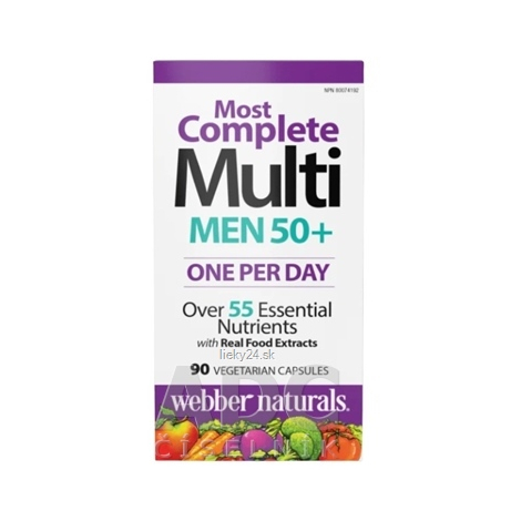 Webber Naturals Multivitamín pre mužov 50+ 90 kapsúl