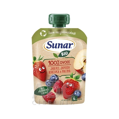 Sunar BIO Jablko Jahoda Čučoriedka Malina