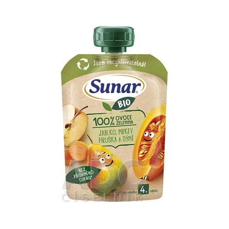 Sunar BIO Jablko Hruška Mrkva Tekvica