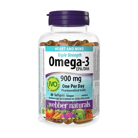 Webber Naturals Omega-3 900 mg 80 kapsúl