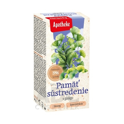 APOTHEKE Čaj pamäť a sústredenie 20 sáčkov