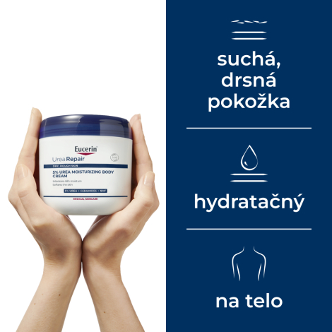 Eucerin UreaRepair PLUS Telový krém 5% urea 450ml