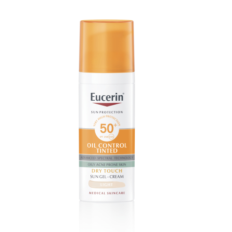 EUCERIN Sun Oil Control tónovaný gél na tvár SPF50+ Light 50 ml kúpite na Lieky24.sk