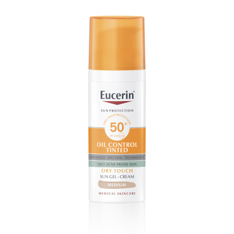 EUCERIN Sun Oil Control tónovaný gél na tvár SPF50+ Medium 50 ml kúpite na Lieky24.sk