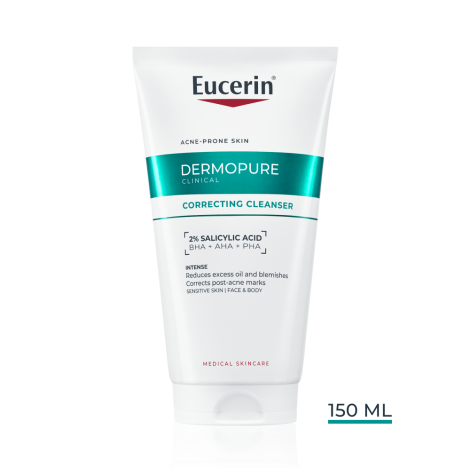 Eucerin DermoPure CLINICAL exfoliačný čistiaci gél 150ml