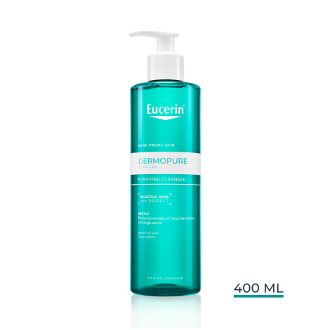 Eucerin DermoPure Clinical Hĺbkovo čistiaci gél 400 ml