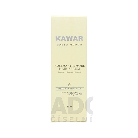 KAWAR Sérum na vlasy s rozmarínom s arganovým olejom a vitamínom E 50 ml