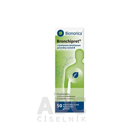 BRONCHIPRET Tymian a brečtan perorálny roztok 50 ml
