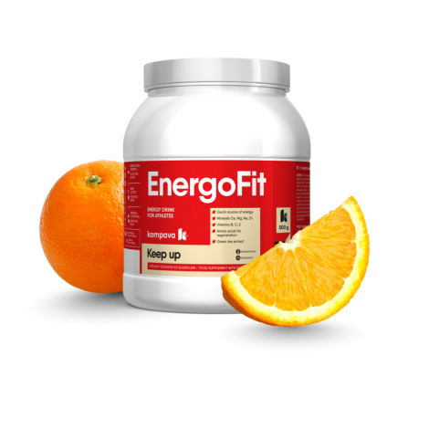 Kompava EnergoFit nápoj na podporu športového výkonu príchuť Orange 500 g