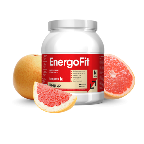 Kompava EnergoFit nápoj na podporu športového výkonu príchuť Grapefruit 500 g