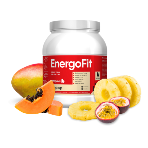 Kompava EnergoFit nápoj na podporu športového výkonu príchuť Exotic 500 g